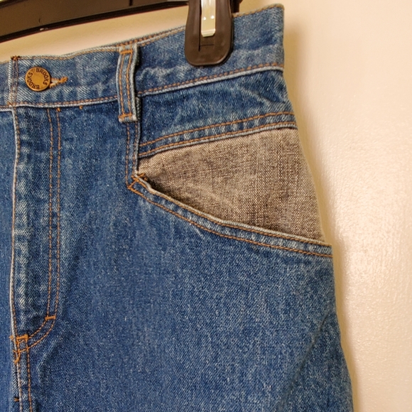Vintage 80s denim mini skirt - Picture 3 of 11